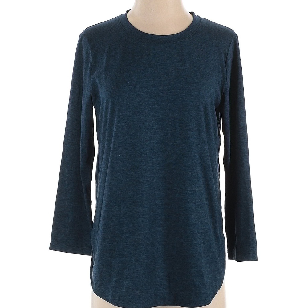 Athleta Blue 3/4 Sleeve Top